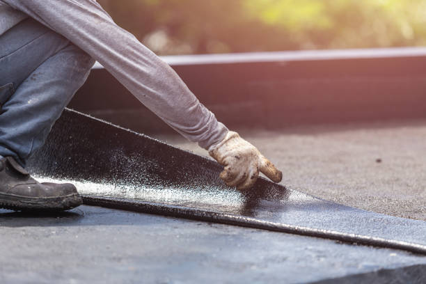 Professional Waterproofing technician working in Leo, IN